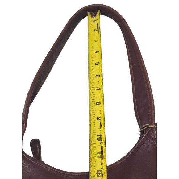 Vtg Y2K Coach Ergo Mini 9020 Mahogany Brown W/ Leather Tag Charm Excellent Cond - Picture 12 of 16